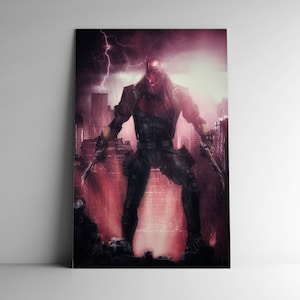 Superhero Art Poster - 11x17 Wall Decor - Print on Demand - Birthday Gifts for Him - A Different Type of Justice