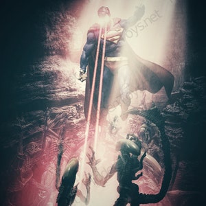 Geeky Gift - Alien V Aliens - 11x17 Giclee Wall Art