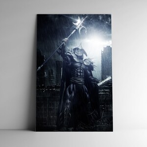 Fantasy Art Poster - 11x17 Wall Decor - Print on Demand - Birthday Gifts for Him - Ninja Leader