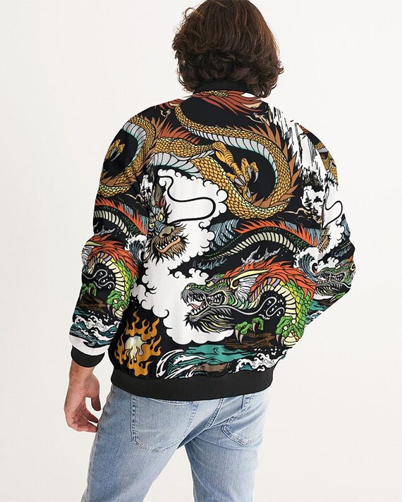 dragon bomber jacket mens