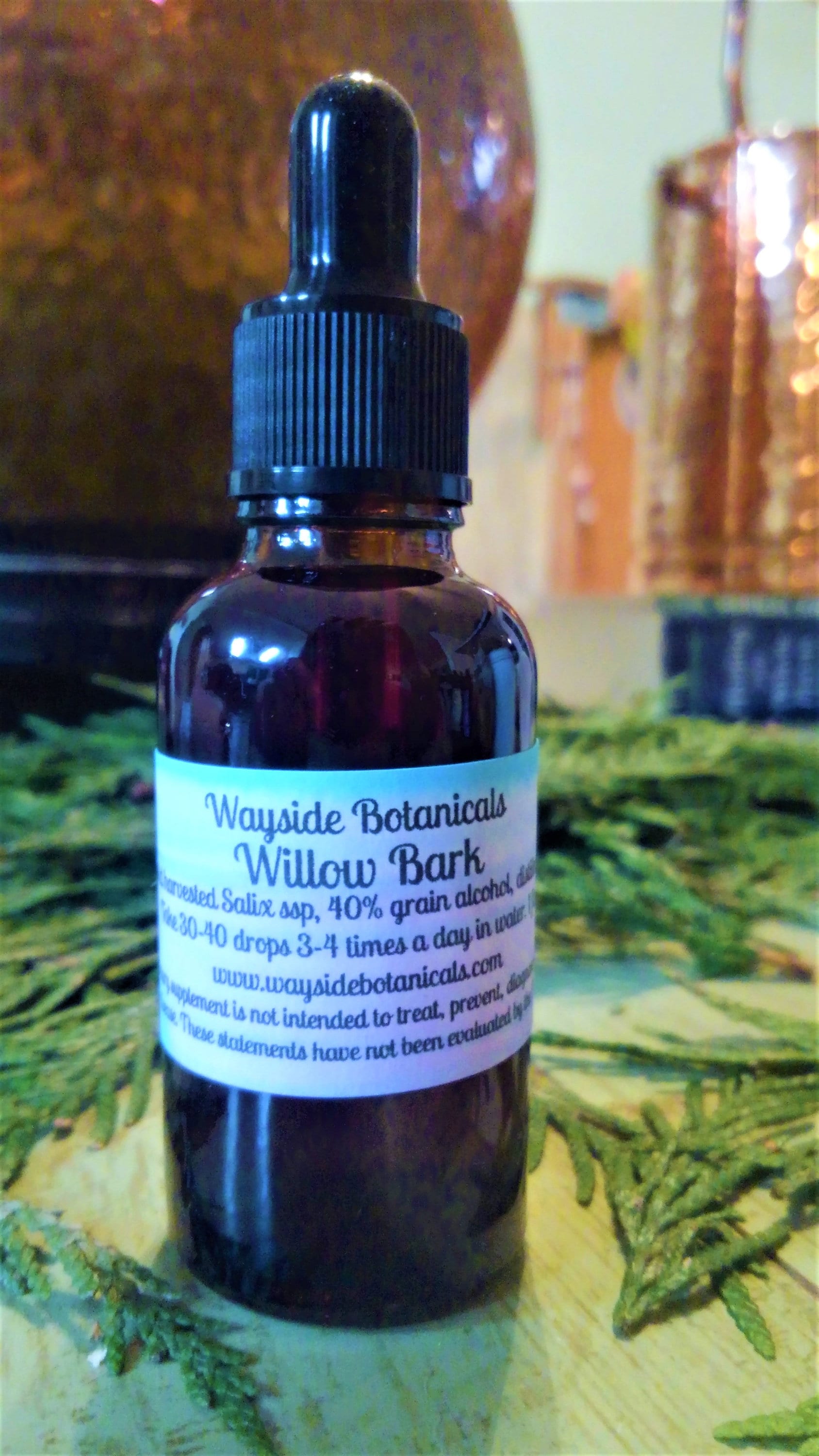 Willow Bark Tincture, Salix exigua, Coyote Willow — Wayside Botanicals