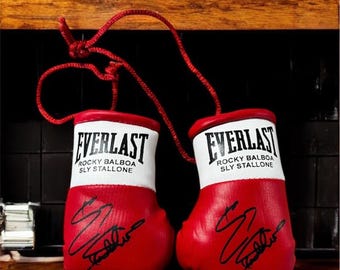 Balboa (The Greatest Autographed Mini Boxing Gloves (highly collectible)