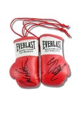 Apollo Creed v Rocky Balboa Autographed mini Boxing Gloves (pair)  From the films Rocky 1,2,3 and 4