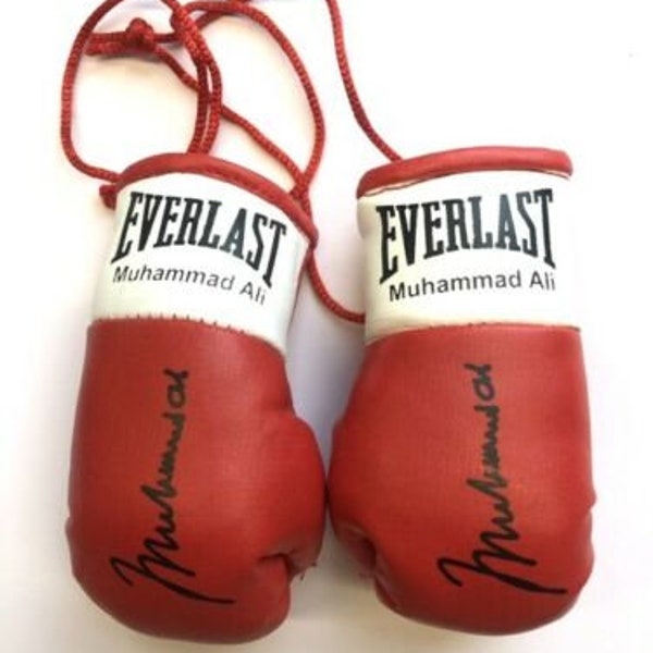 Muhammad Ali (The Greatest Autographed Mini Boxing Gloves (highly collectible)