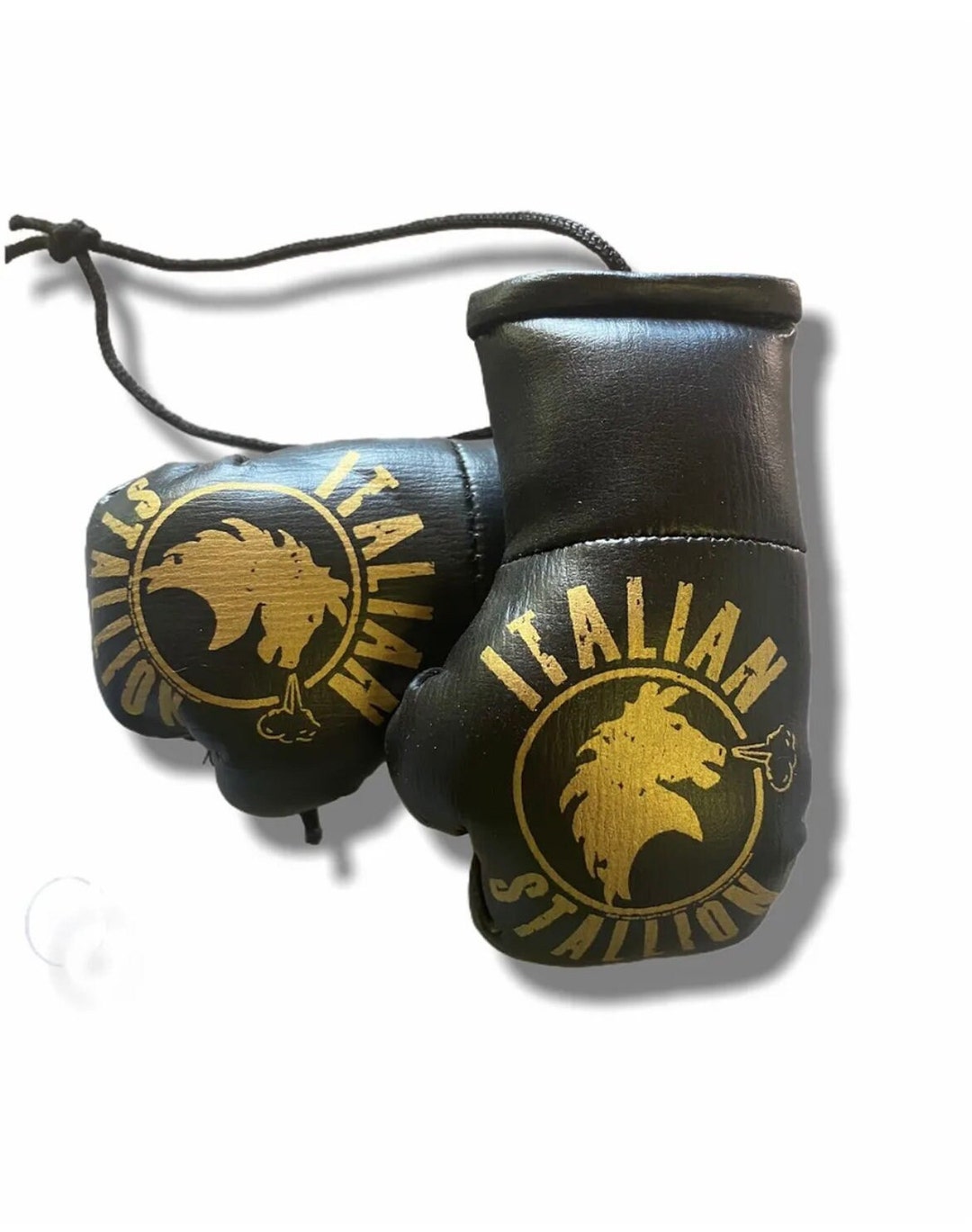 Italian Stallion Rocky Black and Gold Gloves Etsy