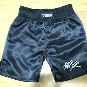 Autographed Baby Boxing Shorts Mike Tyson for 6, 12, 18 & 24 Month old Babies