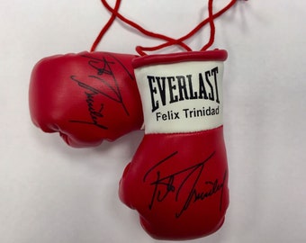 Felix Trinidad Autographed Mini Boxing Gloves