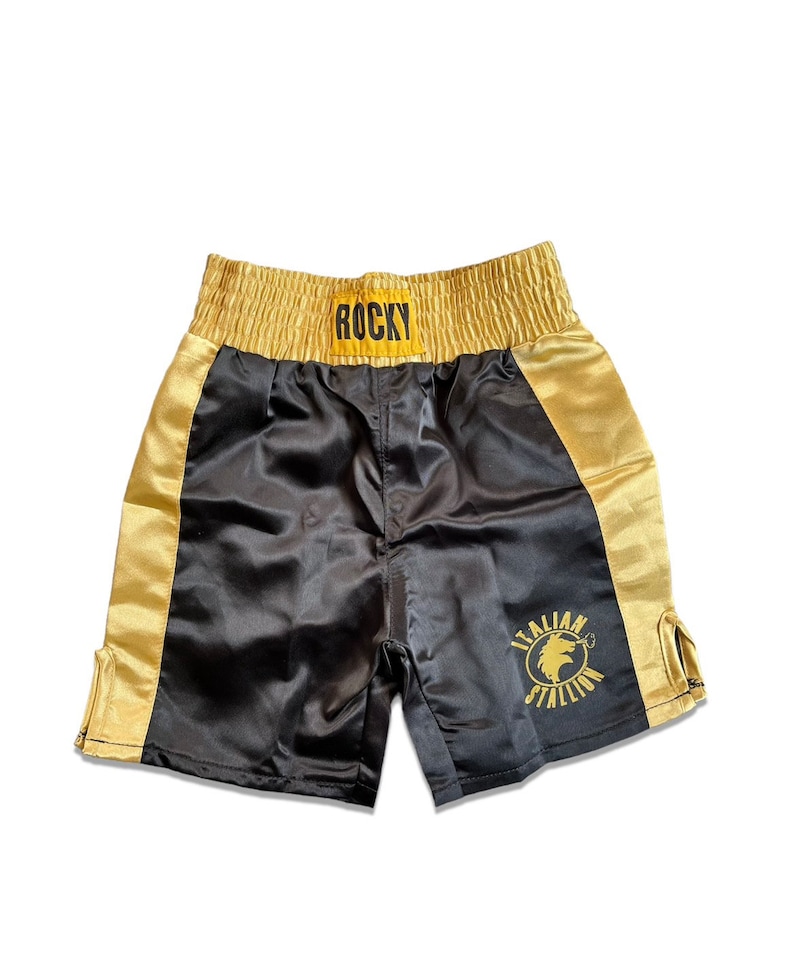 Baby Boxing Shorts Rocky Balboa for 6, 12, 18 & 24 Month old Babies image 1