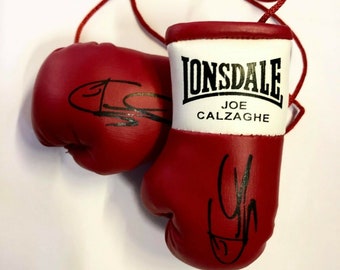 Joe Calzaghe Autographed Mini Boxing Gloves