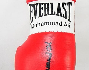 Muhammad Ali Autographed Mini Boxing Glove keyring