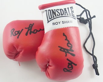 Roy Shaw Autographed Mini Boxing Gloves