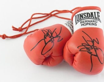 Bernard Hopkins Autographed Mini Boxing Gloves