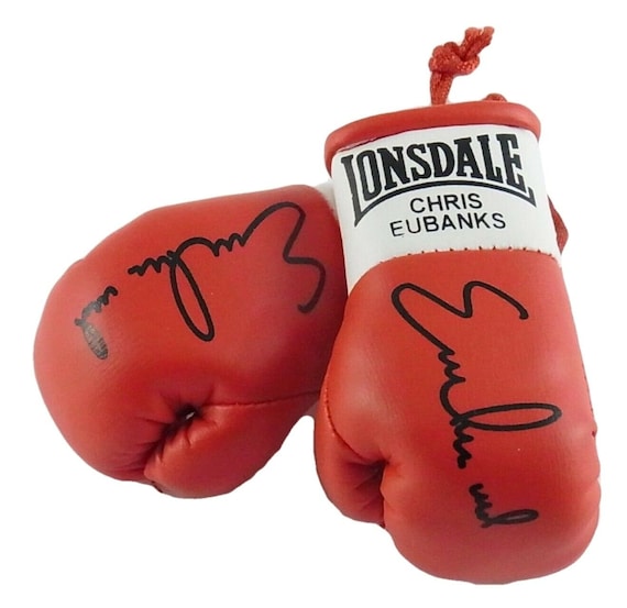 Autographed Mini Boxing Gloves Chris Eubank 