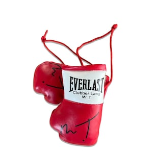 Clubber Lang (Mr. T) Rocky Films Autographed Mini Boxing Gloves