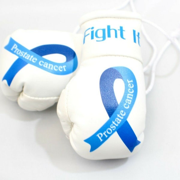 Cancer Aware Prostate Cancer Mini Boxing Gloves Listed for charity