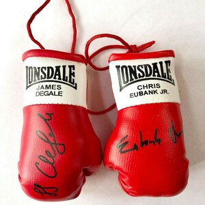 Autographed Mini Boxing Gloves Chris Eubank Junior 