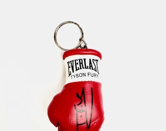 Tyson Fury Autographed Mini Boxing Glove keyring