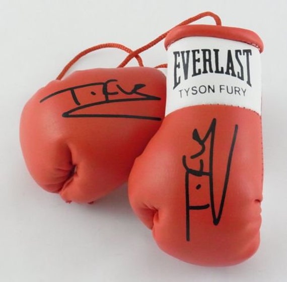 Autographed Mini Boxing Gloves Tyson Fury 