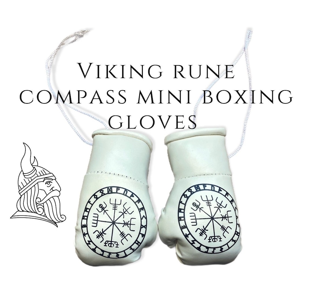 Symbol Viking Norse Runes Print Boxing Gloves
