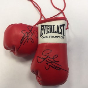 Carl Frampton Autographed Mini Boxing Gloves