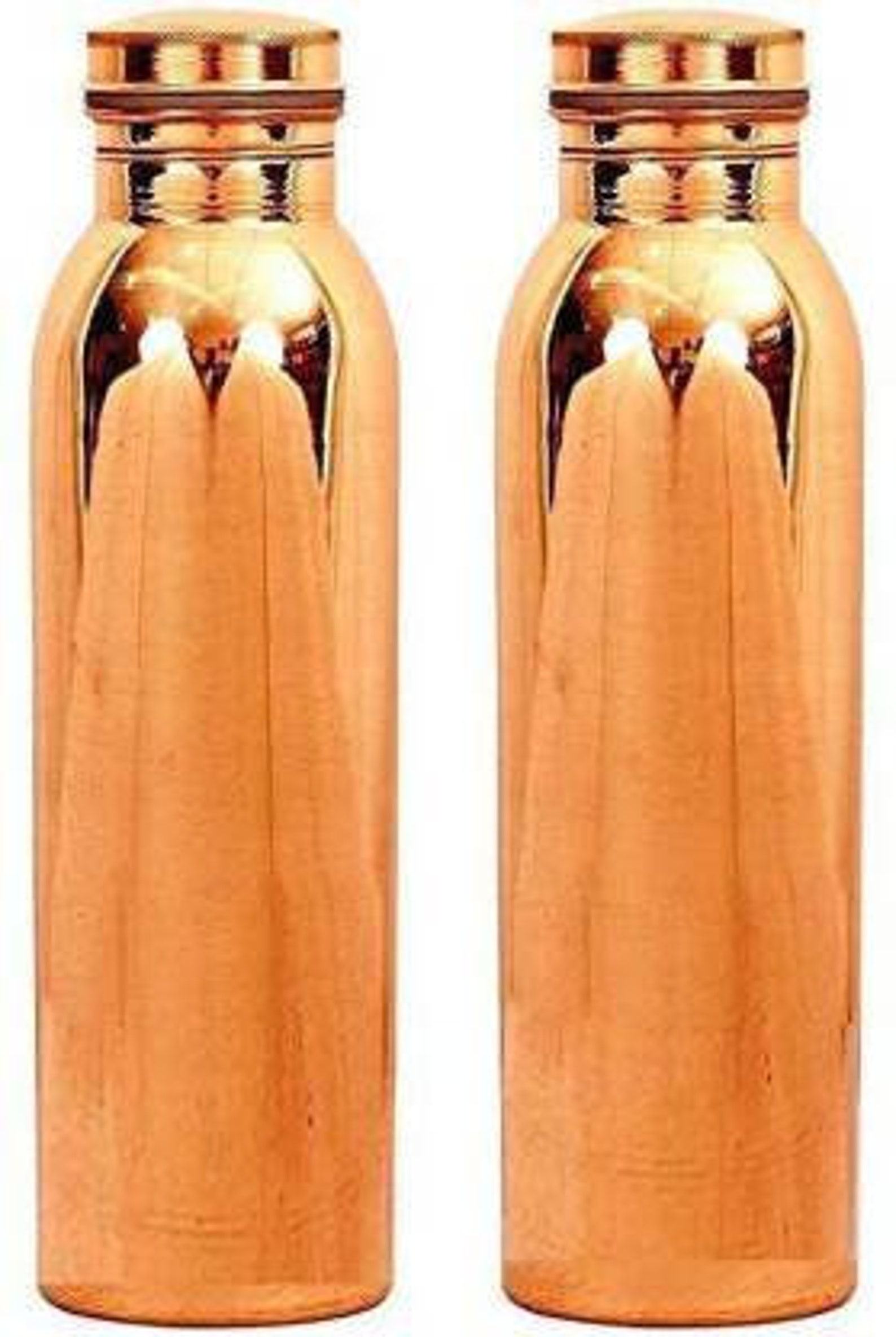 India Handmade Pure Copper Bottle 1 Litre for Drinking Water Etsy