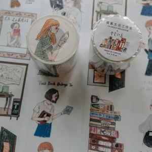 La Dolce Vita Leben in einer Buchhandlung Washi Tape 1 Rolle 1000 cm
