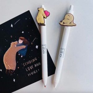 Xiu Bear Studio Pen 0.5 mm Water-Based Pen | Journal Supplies, Bullet Journal, Planner, Scrapbook, Essentials | Taiwanese Stationery