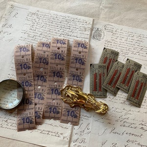 Vintage Tickets Pack for Crafting, Scrapbooks, Journals - 9 pieces