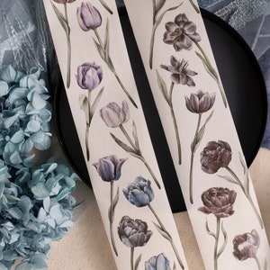 Loidesign Cool Color Tulips Washi Tape 1 Loop 90 cm