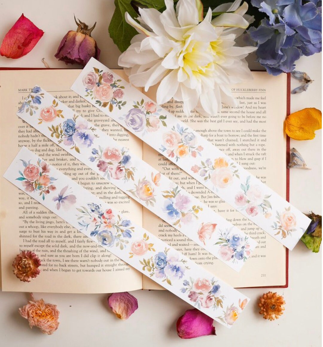 1 Loop Taiwan Meow Collection Floral Washi PET Tape Sample