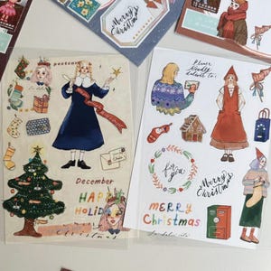 La Dolce Vita Sweet Life Christmas Transparent Stickers 2 designs in 1 Pack