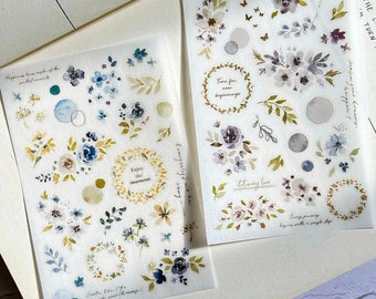 Pion Lace Transfer Stickers | 2 designs in 1 packet |