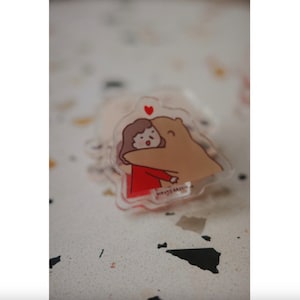 Xiu Xiu Bear Paper Clip | Stationery Clip, Office Supplies, School Supplies, Bullet Journal | Notebook Accessories | Planner Decoration
