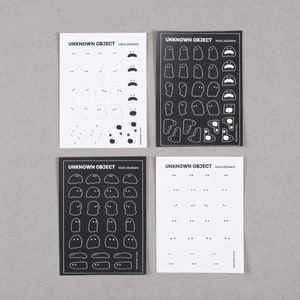 Oneoverone Studio Unbekanntes Objekt Aufkleber Bogen Bastelbedarf, Bullet Journal, Planer, Scrapbook, Geschenk, niedlich, Notizbuch Taiwanesisch Briefpapier