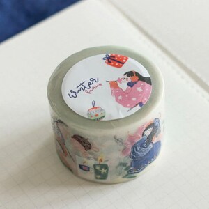Teayou Winter Fairies gestanste PET-tape 1 rol 1000 cm