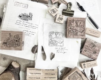 New! Black Milk Project Rubber Stamp - Pages of Me Series