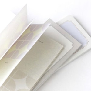 Bloco de notas da série de cartões postais Nyret Design Vol. 9, colagem de letras, cartão de anotações, etiquetas, materiais de artesanato para diário, planejador, decoração de presentes