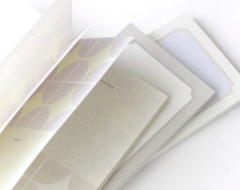Letterpress Collage Card Memo Pad - Nyret Design Vol.9