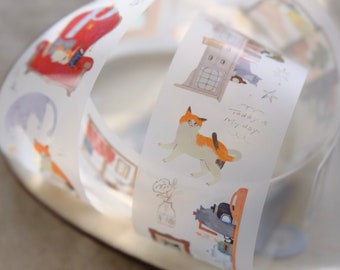 Ours Studio Life With Cats PET-tape 1 rol 1000 cm
