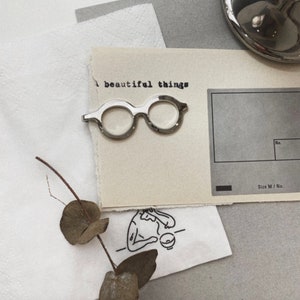Glasses Brass Clip: Japanese Stationery, Journal & Planner Clip