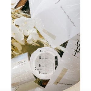 Siyun Studio Transparent Transparentpapier Weiß | 1 Rolle 500 cm