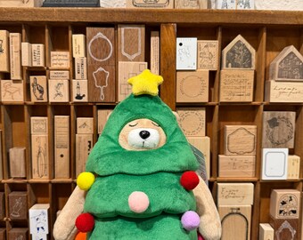 Traveler's Notebook LOG-ON Manual Factory Bear Plush 2025 Christmas Tree Limited Edition