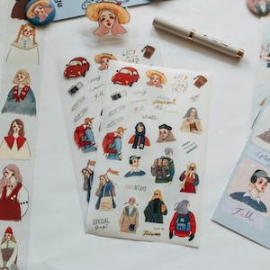 La Dolce Vita Let&#39;s go on a road trip Washi / Transparent Stickers