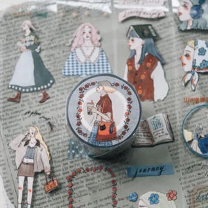 ラ・ドルチェ・ヴィータ ガールイラスト PETテープ - 1000 cm - Etsy 日本