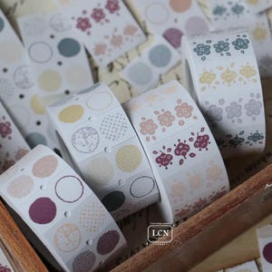 LCN Spring Flower Mini Sticker Label Tape Sample
