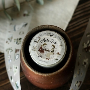 Teayou Neko Cafe gestanste PET-tape 1 rol 1000 cm