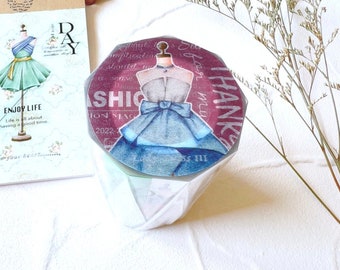 Sonia Illustration Lady Dress III PET Tape 1 Roll 1000 cm