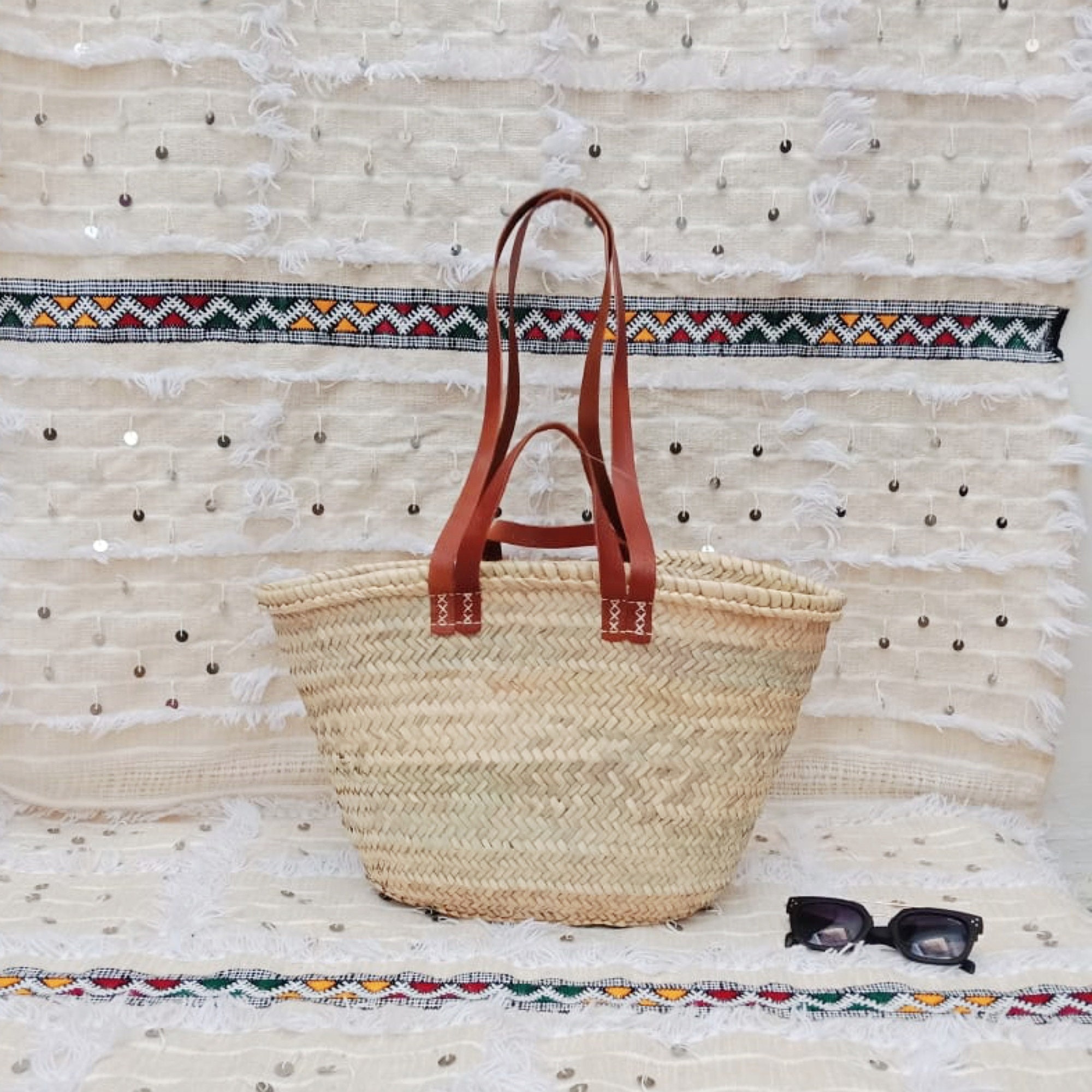 Original Moroccan Basket. XL Moroccan Basket. Handmade Basket Etsy