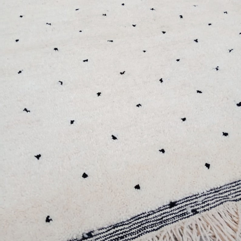 soft wool rug .area rug Beni ourain rug Moroccan Beni ourain rug Berber handmade wool Authentic Azilal Home decor.