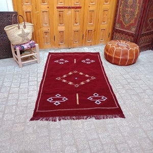 Cactus silk rug - Moroccan cactus silk kilim handmade .cactus silk rug ,Sabra carpet berber Authentic azilal area rug. Colorful rug